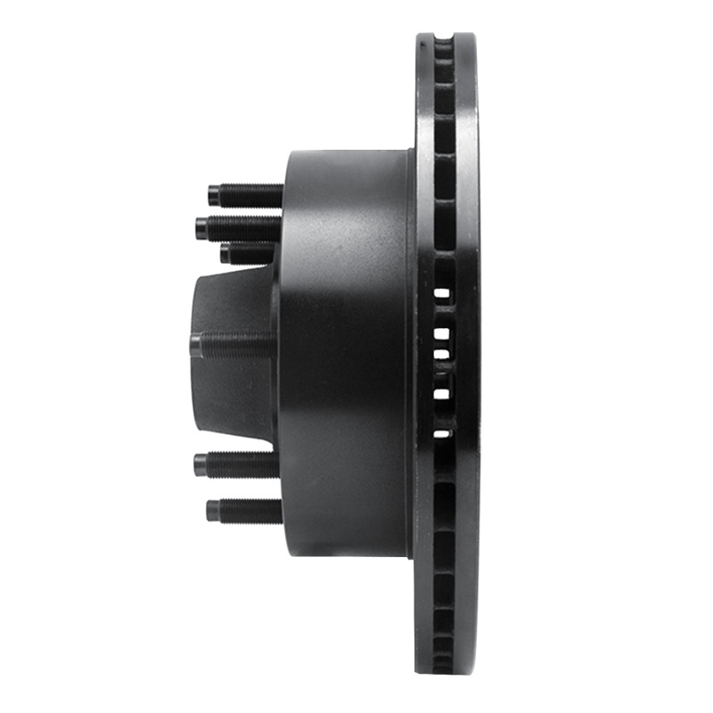 Ford E-250 Econoline Brake Rotor (1) - Front Left - R1 Concepts - Drilled & Slotted - Black - `95-`04